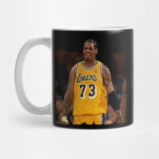 Dennis Rodman in Lakers Mug